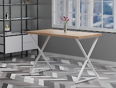 Металева опора (нога) для столу VT-4 600х723, білий