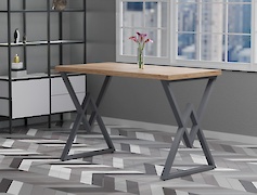 Металева опора (нога) для столу VT-1 600х723, графіт