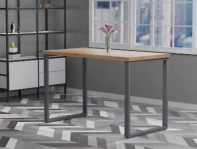 Металева опора (нога) для столу VT-3 600х723, графіт