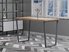 Металева опора (нога) для столу VT-5 600х723, графіт