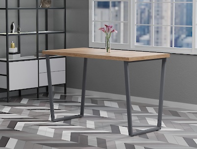 Металева опора (нога) для столу VT-5 600х723, графіт