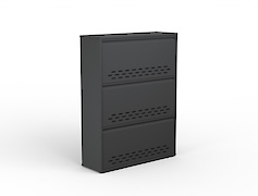 Тумба для взуття металева 3 секції 800х1050 графіт