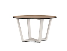 Металева опора для круглого журнального столу VT-9 (50х25) біла