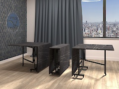 Стіл-книжка трансформер 820х320х750 Метал+ДСП 18мм