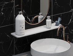 Полиця для ванної кімнати з компакт-плити Egger W1101 ST9, 600х130мм