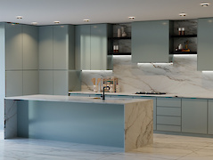 меблі виготовлені з ДСП Egger 18мм U636 ST9 Фіорд зелений