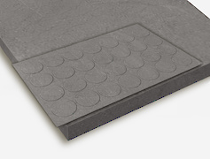 Заглушка самоклеющаяся Folmag для минификса к F243 ST76 Мрамор Кандела светло-серый(28 шт.)