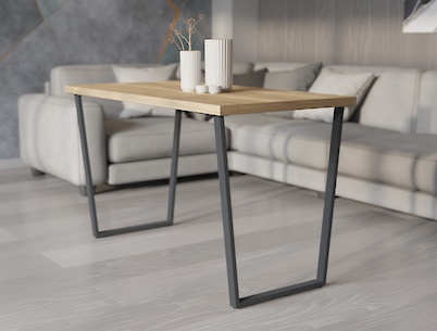 Металева опора (нога) для столу VT-5У 600х723, графіт