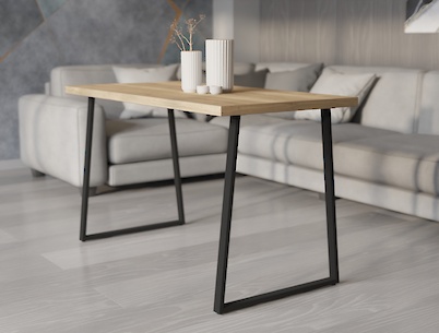 Металева опора (нога) для столу VT-6У 600х723, графіт