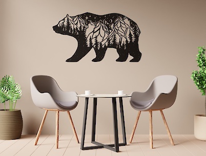 Металева опора для круглого столу VT-8У 544х697, чорний