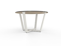 Металлическая опора для круглого стола VT-9У (50х25) белая