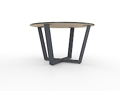 Металева опора для круглого столу VT-9У (50х25), графіт