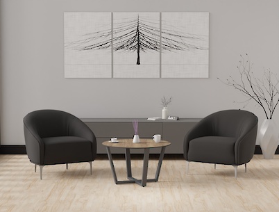 Металева опора для круглого столу VT-9У (50х25) графіт