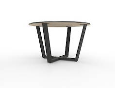 Металева опора для круглого столу VT-9У (50х25), чорний