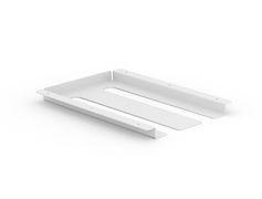 Подвесной держатель бокалов К-1 металлический двойной, белый