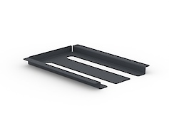 Подвесной держатель бокалов К-1 металлический двойной, графит