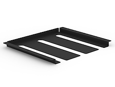 Подвесной держатель бокалов К-1 металлический тройной, черный