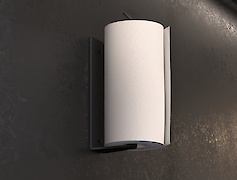 Кухонный держатель К-3 бумажных салфеток и полотенец, черный