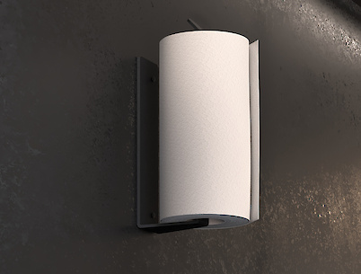 Кухонный держатель К-3 бумажных салфеток и полотенец, черный