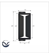 Кухонный держатель К-4 бумажных салфеток и полотенец, черный