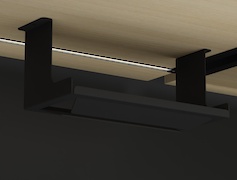 Кухонный держатель К-4 бумажных салфеток и полотенец, черный