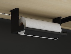 Кухонный держатель К-4 бумажных салфеток и полотенец, черный