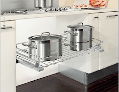 Ящик выдвижной H=150 мм межмодульный на скрытых направляющих плавного закрывания и полного выдвижения, межмодульное расстояние 600мм