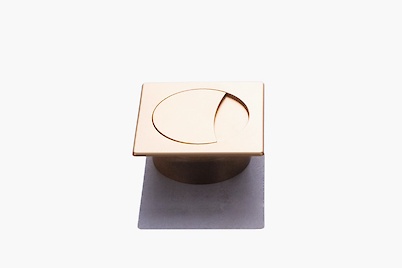 Заглушка под провода Poliplast квадратная 74x74мм золото