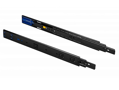 Напрямна кулькова GTV Versalite Plus+ Н=45 L=400 мм повного висування з дотягувачем (PK-L-H45-400-B) чорний