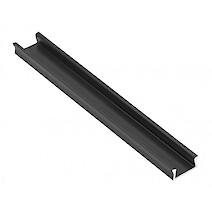 Алюминиевый профиль под LED ленту, GLAX GTV Mini L=2 м, накладной, черный