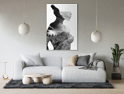 Картина ''Дівчина острів'' з ультрафіолетовим друком на ДСП