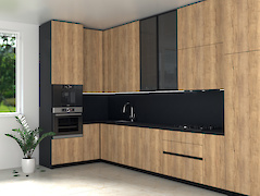 Egger  F247 ST76 Гірський базальт антрацит з чорним внутрішнім наповненням