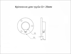 Кріплення для труби