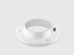 Кріплення для труби D=25мм, фланець білий