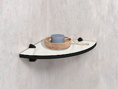 Кутова полиця для ванної кімнати із компакт-плити Egger F812 ST9