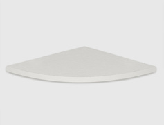 Кутова полиця для ванної кімнати із компакт-плити Egger U7081 ST76, 250х250мм