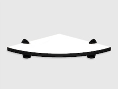 Кутова полиця з компакт-плити Egger W1000 ST9, 250х250мм