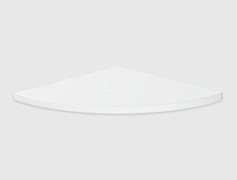 Кутова полиця для ванної кімнати із компакт-плити Egger W1101 ST9, 250х250мм