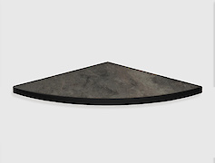 Кутова полиця для ванної кімнати із компакт-плити Egger F121 ST87, 250х250мм