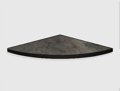 Кутова полиця для ванної кімнати із компакт-плити Egger F121 ST87, 250х250мм