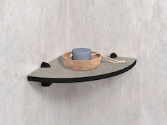 Кутова полиця для ванної кімнати із компакт-плити Egger F638 ST10,