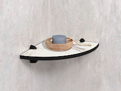 Кутова полиця для ванної кімнати із компакт-плити Egger F800 ST9,