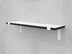 Полиця для ванної кімнати з компакт-плити Egger F800 ST9, 600х150мм