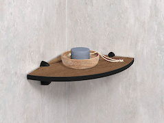 Кутова полиця для ванної кімнати із компакт-плити Egger H1181 ST37,