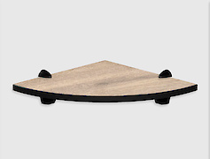 Кутова полиця  з компакт-плити Egger H1312 ST10, 250х250мм