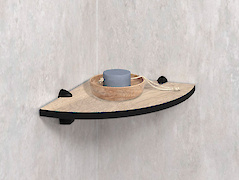 Угловая полка для ванной комнаты из компакт-плиты Egger H1312 ST10,