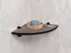 Кутова полиця для ванної кімнати з компакт-плити Egger H1313 ST10,