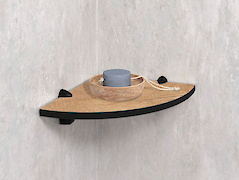 Кутова полиця для ванної кімнати із компакт-плити Egger H3331 ST10