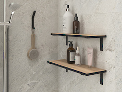 Полка для ванной комнаты из компакт-плиты Egger H3331 ST10, 450х120мм