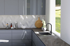 компакт-плиты Egger  Камень Металл антрацит  F121